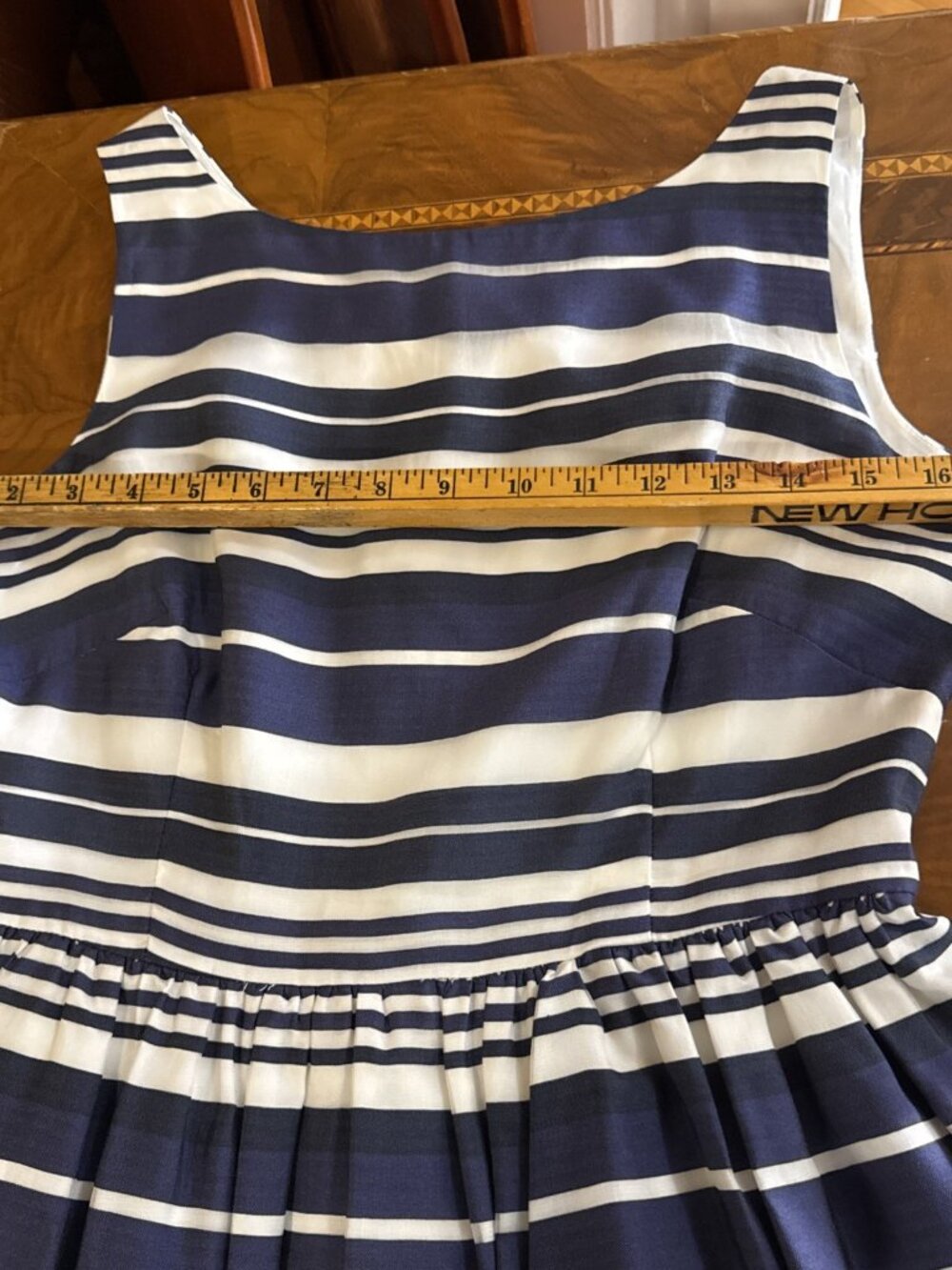 Lilly Pulitzer Dress Women's 4 Blue 100% Silk Sleeveless Striped Sleeveless - Picture 8 of 15